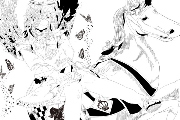 天使（線画）