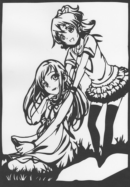 【切り絵】 マナりつ