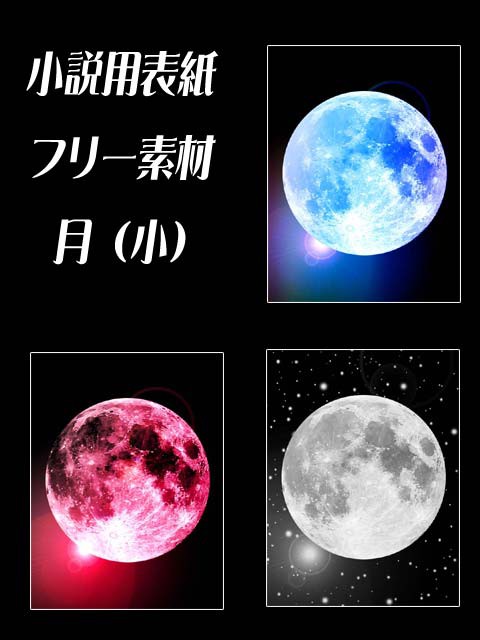 表紙用フリー素材(480×640)　月写真（小）計１２枚