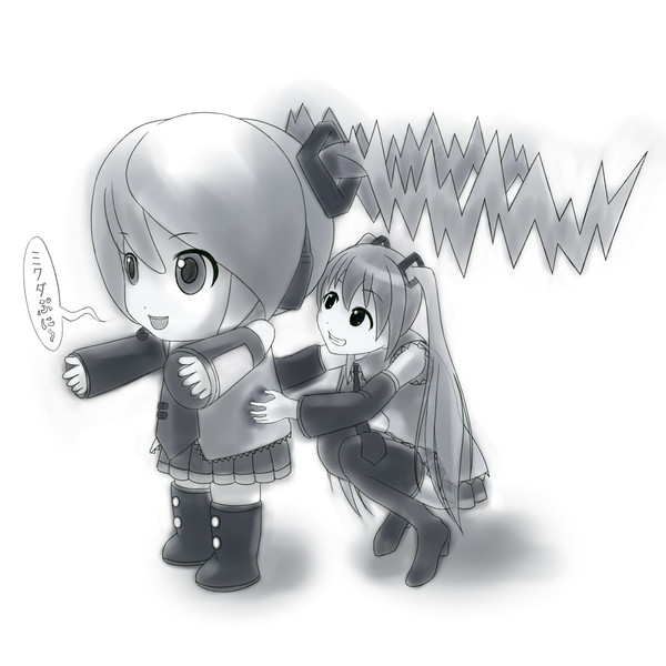 ミクさんとダヨーさんの落書き