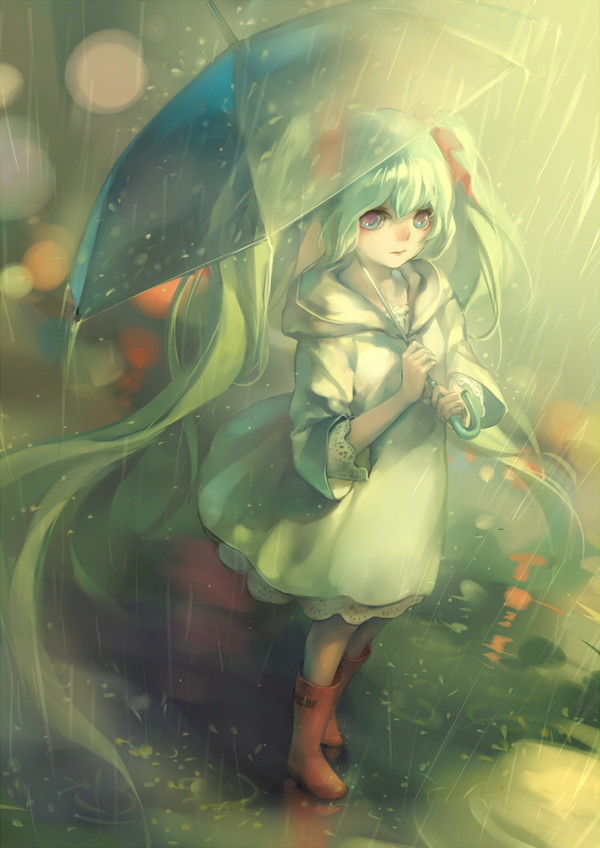 in the rain
