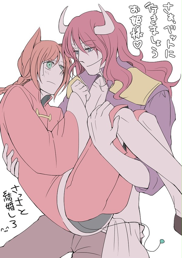 エル王　姫抱き