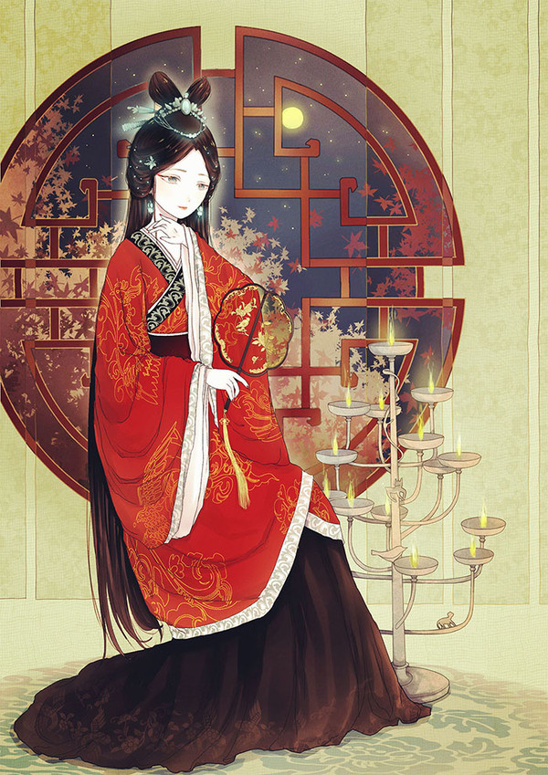 中秋圆月