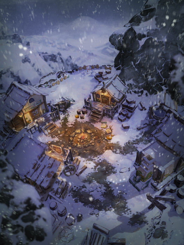 暖かい雪原村