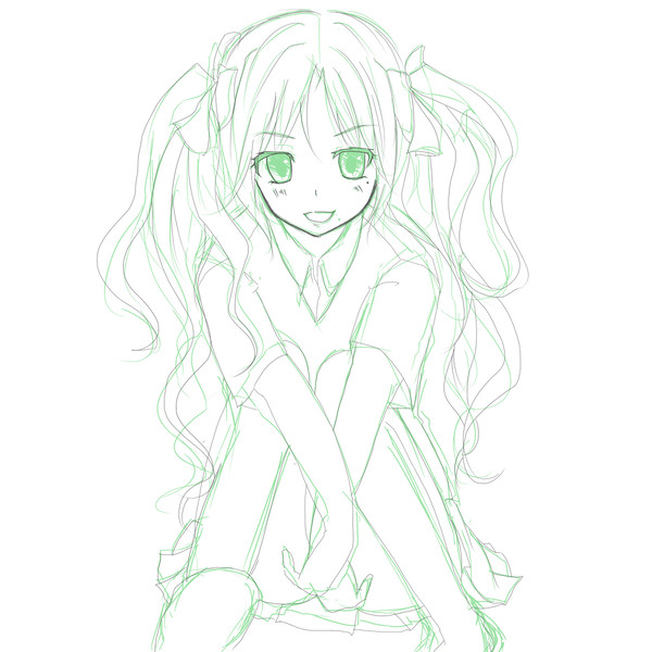 落書きしてたら黒子みたいになった
