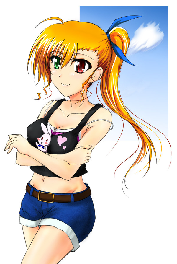 ヴィヴィオ(大人モード)とクリス