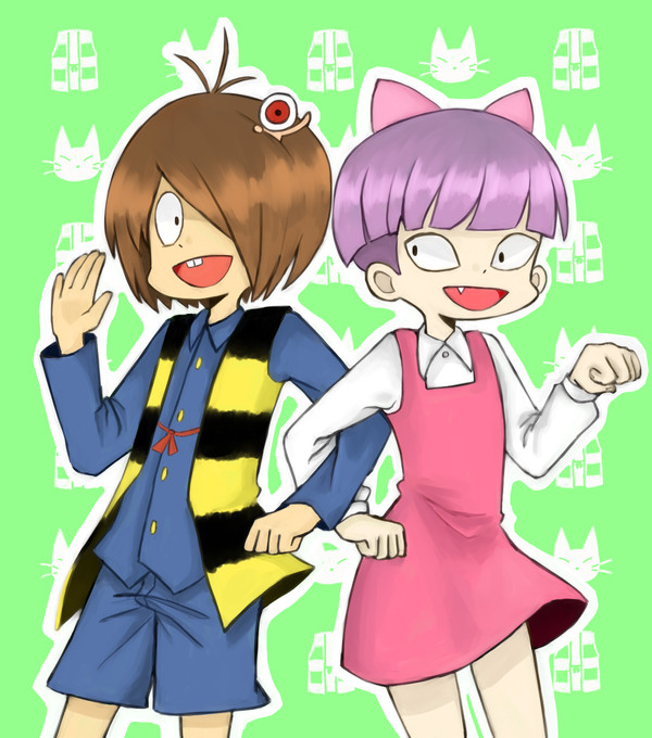 鬼太郎とねこ娘