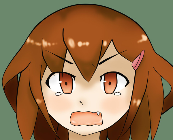 雷泣き顔