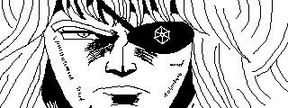 シャチ (Shachi) with an eyepatch