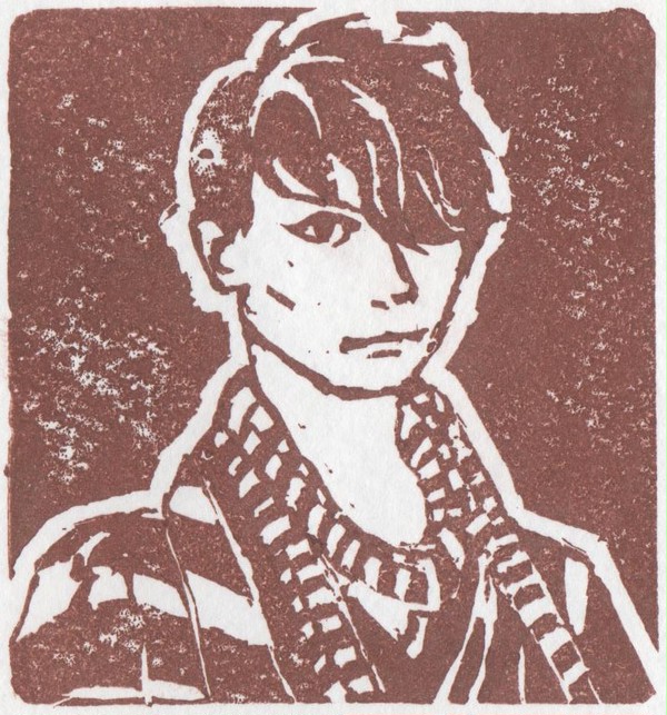 一郎さん　消しゴムはんこ