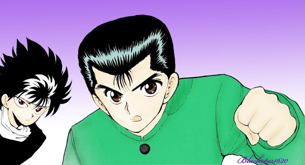 Yusuke and Hiei