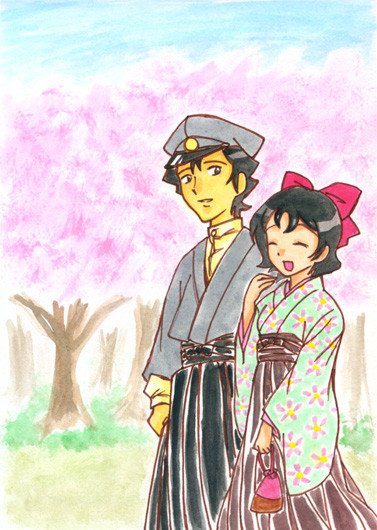 桜、舞う。