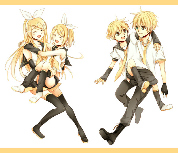 鏡音さんと鏡音くん