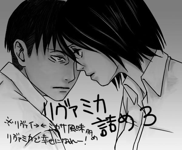 【進撃/リヴァミカ】落書き詰め3