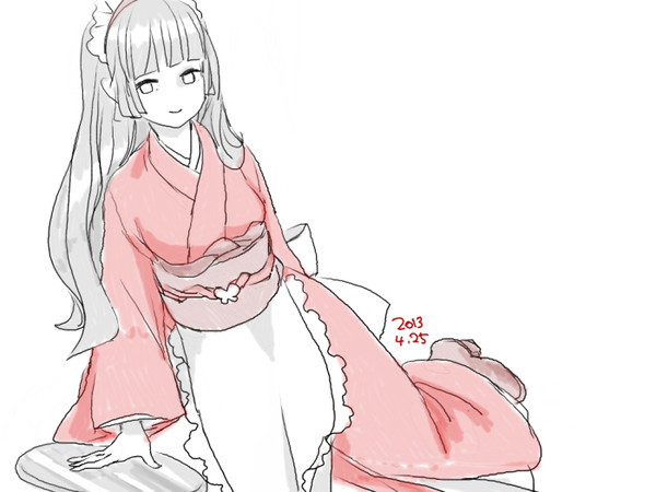 練習　メイド　和風