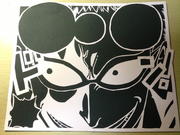 ドフラミンゴ 切り絵