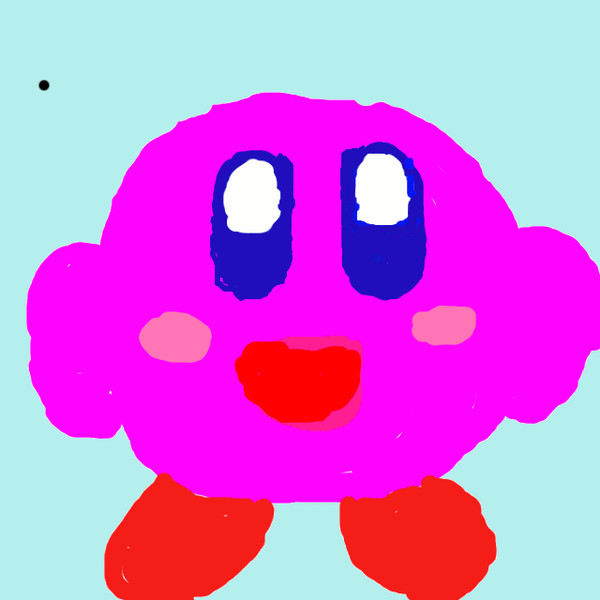 初めてＰＣで書いた絵カービィ