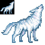 白狼キャラチップ
