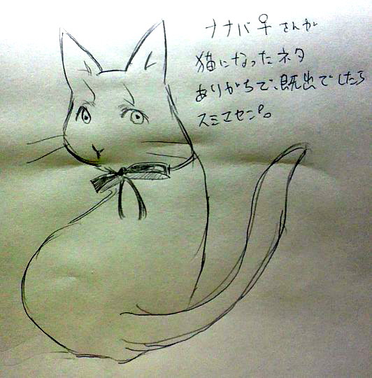 ナナバさんに猫になってもらいました