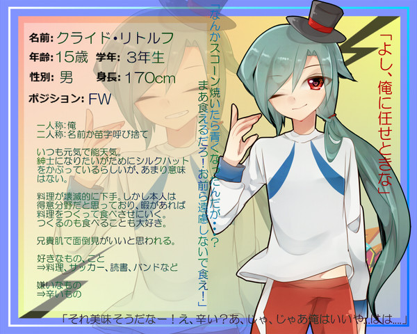 【pix11】クライド・リトルフ【キャラシート】