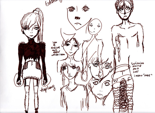 *sketches