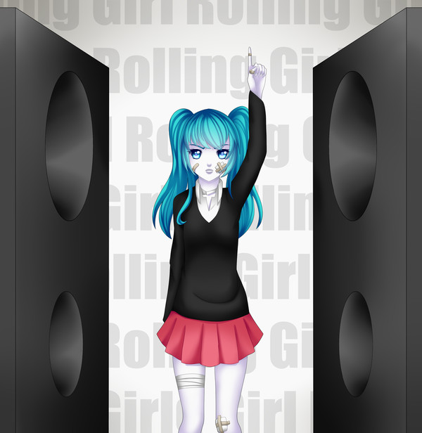 Rolling girl