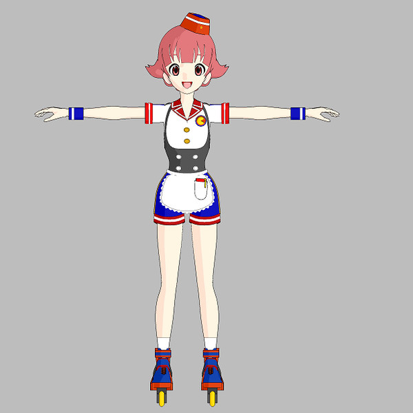 バーガースケーター茜ちゃん(製作途中)