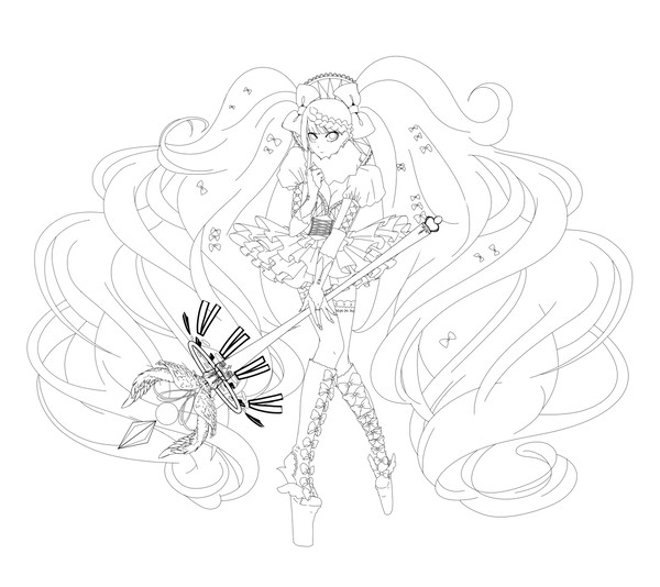 魔法少女ぬりえ