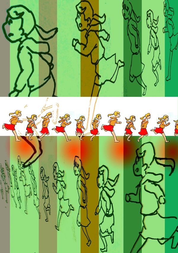 文化祭で出すイラスト本の裏表紙　どうしよう