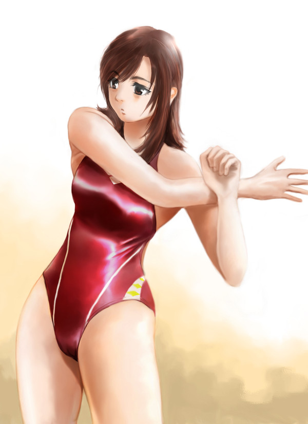 競泳水着の子７