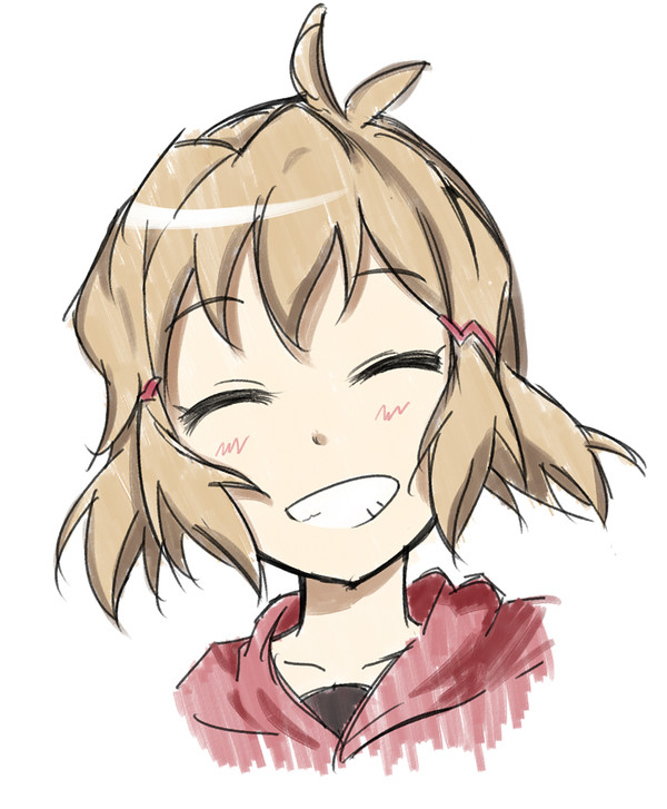 にっこり
