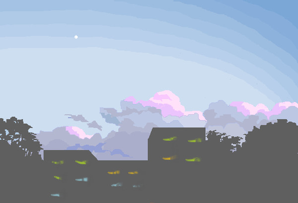 夕方