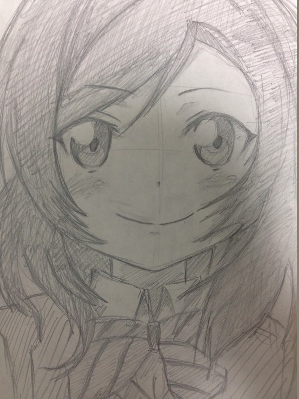 ちょっと失敗！ラブライブ　真姫ちゃん描いてみたよー♪