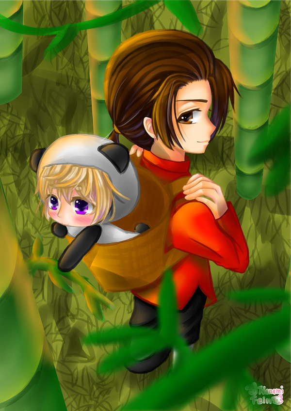 nini and his little panda