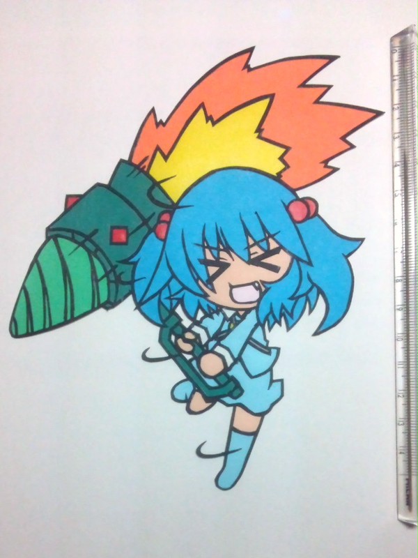 【切り絵】アクセルハンマーにとり