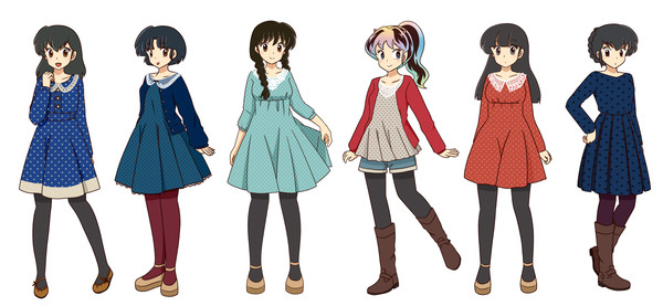 #RTされた数だけ自分の私服を着たキャラを描く