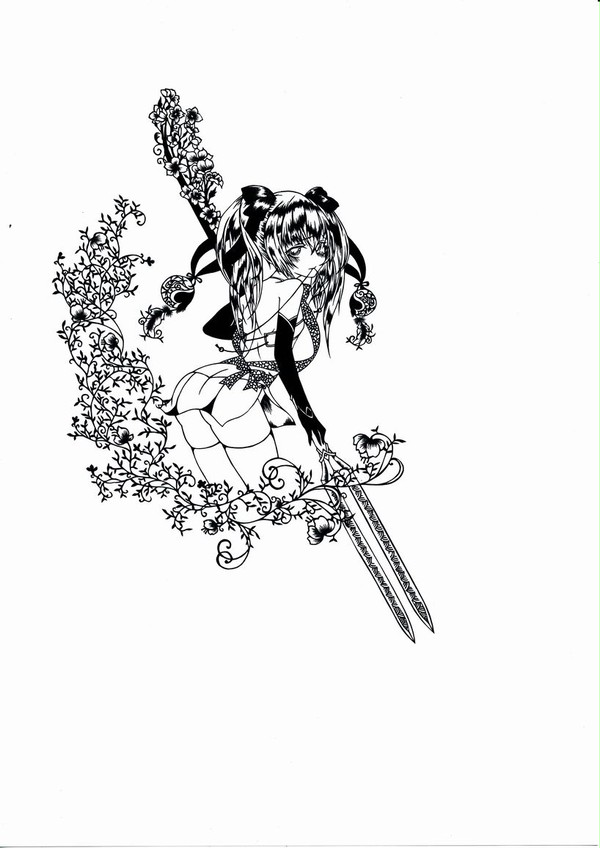かすやちゃん　切り絵