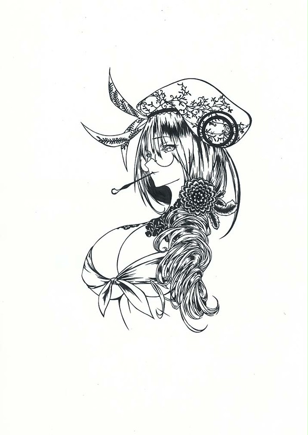 いっぱさん　切り絵