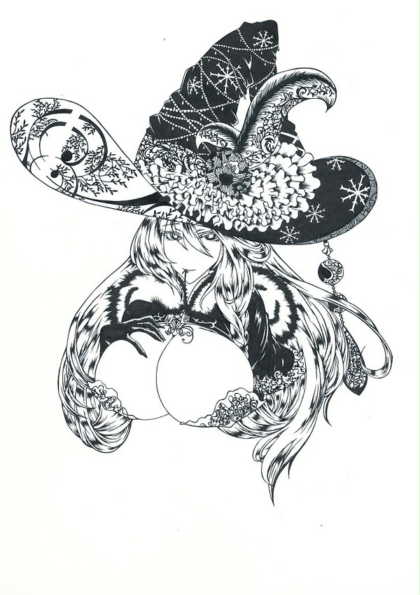アンジェラ女王　切り絵