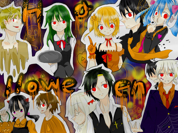 メカクシ団でHalloween・・・初投稿ぅ・・・