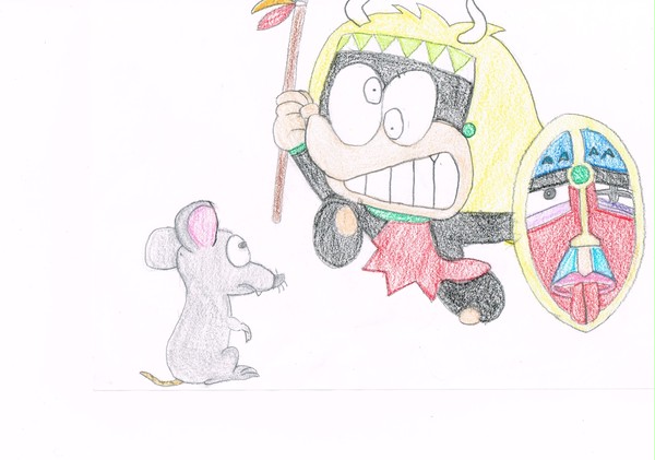 黒べえ、ネズミに怒る