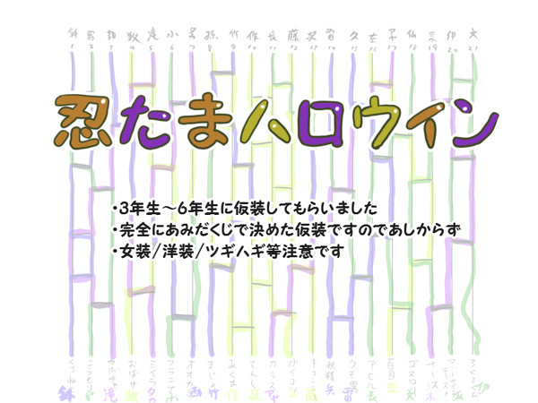 【忍たま】ハロウィン【三～六年生】