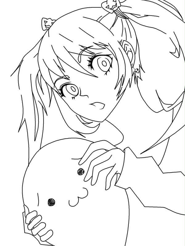【線画】初音ミク　ハロウィン