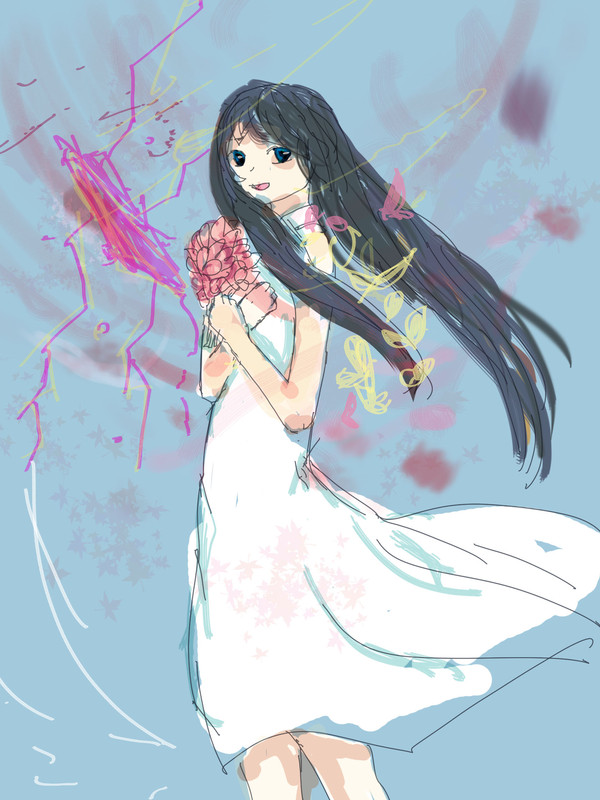 花色の美少女