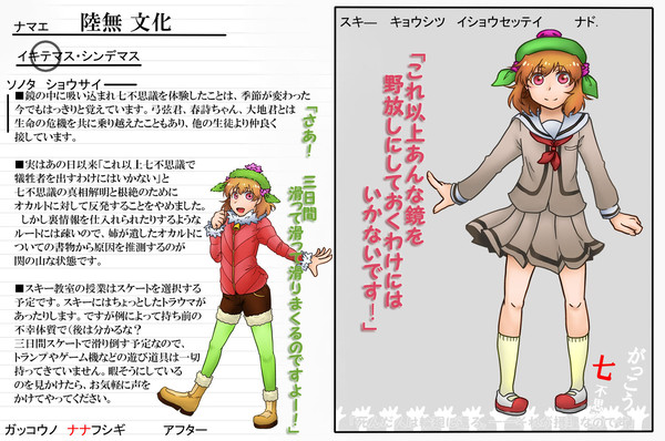 【がくななアフター】陸無文化【キャラシ】