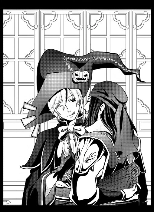 ※コラボの頂きもの挿絵です※ かぼちゃ祭りに悪戯を