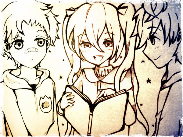 Starry Sky Storybook Scene