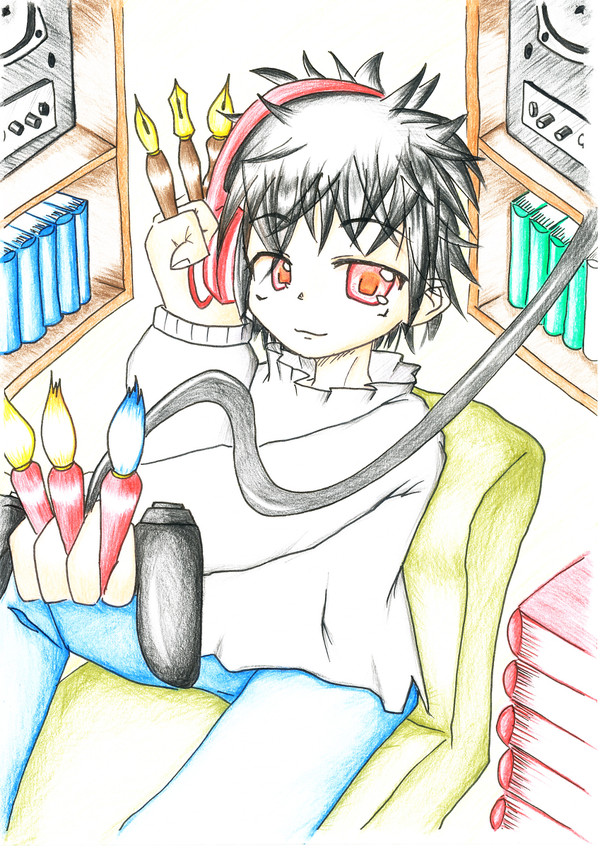 生主想像似顔絵：祷さん