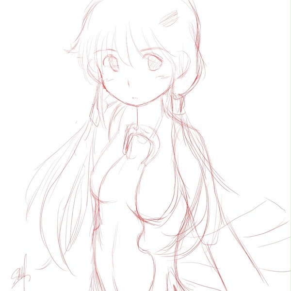 楪いのり(下絵)