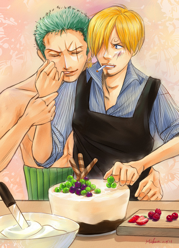 birthday cake tasting of Zoro